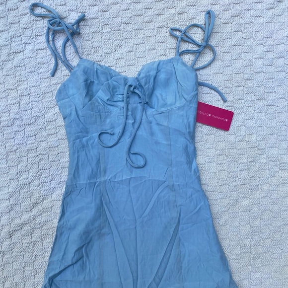 Beginning Boutique Elise Mini Dress Blue - Picture 10 of 11
